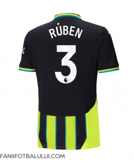Manchester City Ruben Dias #3 Tricou Fotbal Replică 2024-25 Barbati Deplasare